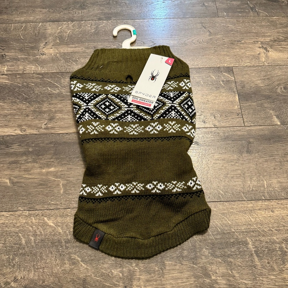 Spyder Dog Sweater SZ LG NWT